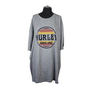 Hurley men's gray comfort blend crew neck short sleeve‎ t-shirt